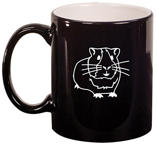 Ceramic Coffee Tea Mug Guinea Pig (Black)