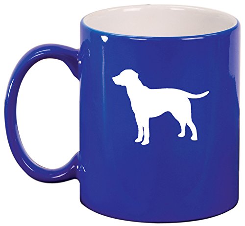 Ceramic Coffee Tea Mug Cup Lab Labrador Retriever (Blue)