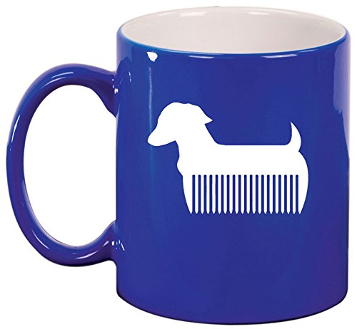 Ceramic Coffee Tea Mug Cup Pet Dog Grooming Cat Groomer Salon (Blue)