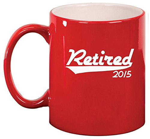 Ceramic Coffee Tea Mug Cup Retired 2015 (Red)