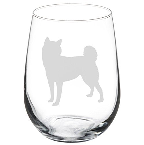 Wine Glass Goblet Shiba Inu (17 oz Stemless)