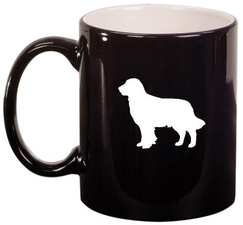 Black Ceramic Coffee Tea Mug Golden Retriever