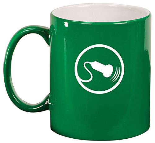 Ceramic Coffee Tea Mug Cup Sonography Sonographer Ultrasound (Green)