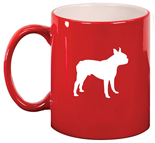 Ceramic Coffee Tea Mug Boston Terrier (Red)