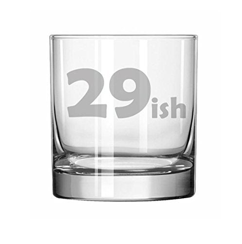 11 oz Rocks Whiskey Highball Glass Funny 30th Birthday 29ish