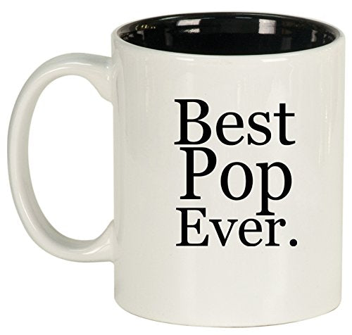 Ceramic Coffee Tea Mug Cup Best Pop Ever (White)