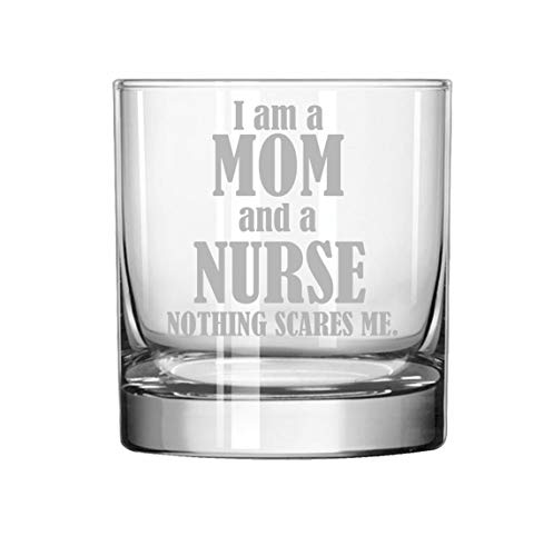 11 oz Rocks Whiskey Highball Glass Nurse Mom