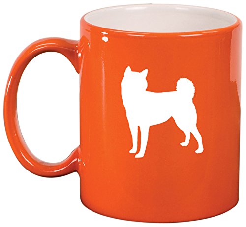 Ceramic Coffee Tea Mug Cup Shiba Inu (Orange)