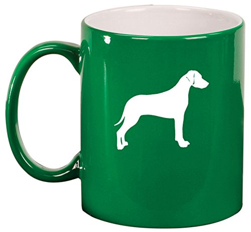 Ceramic Coffee Tea Mug Cup Rhodesian Ridgeback (Green)