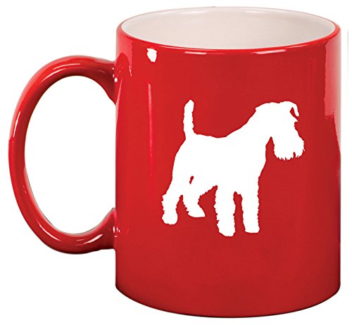 Ceramic Coffee Tea Mug Cup Miniature Schnauzer (Red)