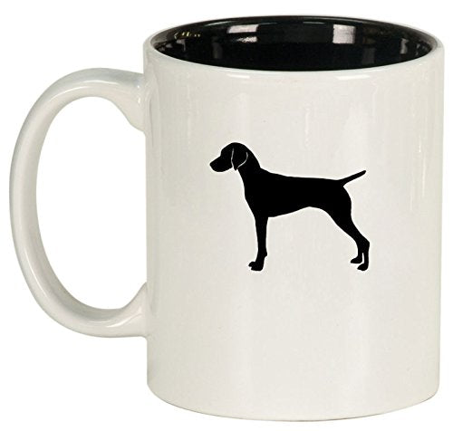 Ceramic Coffee Tea Mug Cup Vizsla (White)