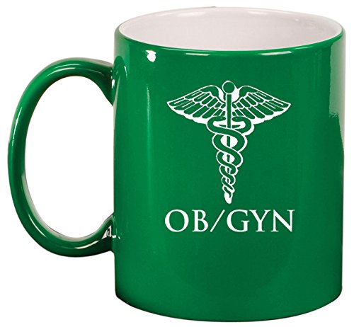 Ceramic Coffee Tea Mug Cup OB GYN Obstetrics And Gynecology (Green)