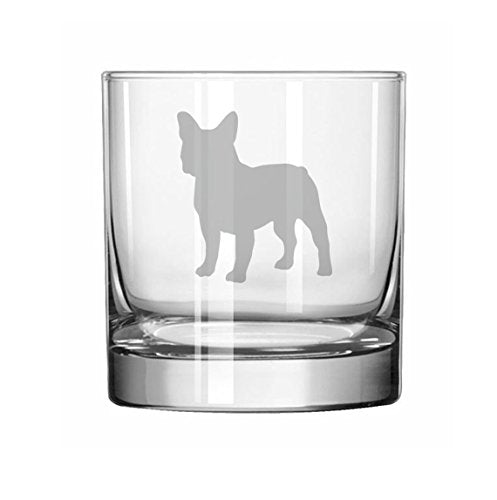 11 oz Rocks Whiskey Highball Glass French Bulldog,MIP