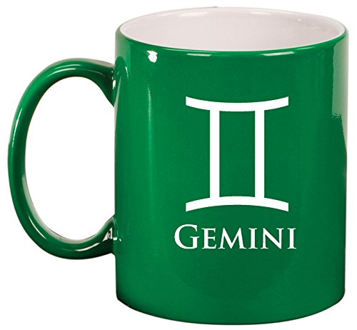 Ceramic Coffee Tea Mug Cup Gemini (Green)