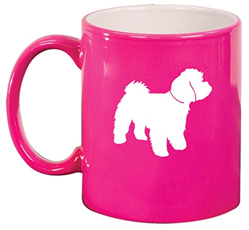 Ceramic Coffee Tea Mug Cup Maltipoo (Pink)