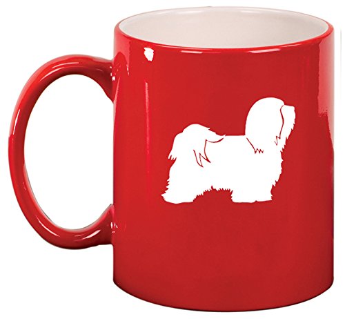 Ceramic Coffee Tea Mug Cup Havanese (Red)