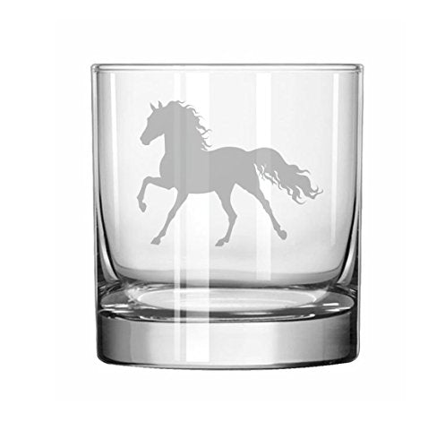 11 oz Rocks Whiskey Highball Glass Horse