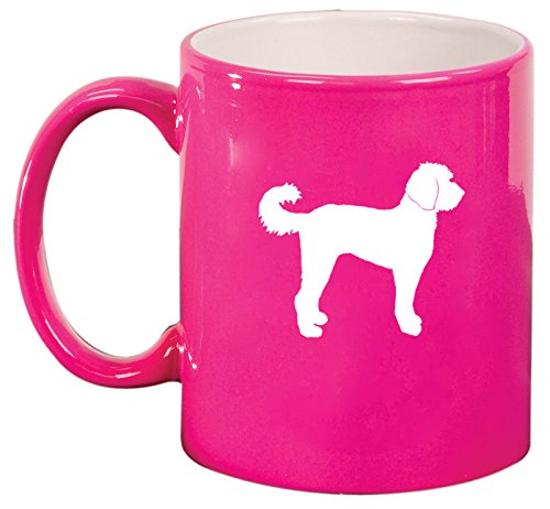 Ceramic Coffee Tea Mug Cup Labradoodle (Pink)