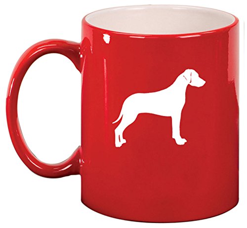 Ceramic Coffee Tea Mug Cup Rhodesian Ridgeback (Red)