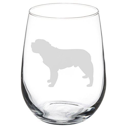 Wine Glass Goblet Saint Bernard (17 oz Stemless)