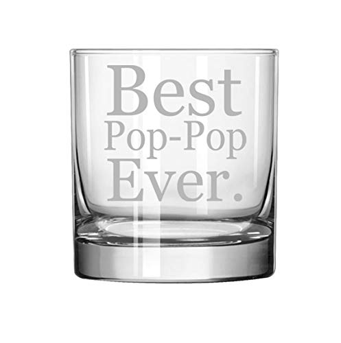 11 oz Rocks Whiskey Highball Glass Best Pop-Pop Ever