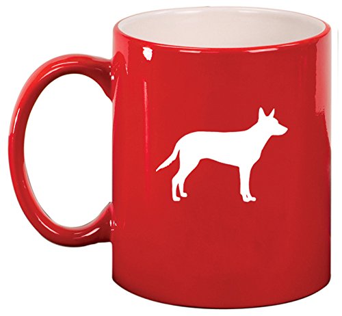 Ceramic Coffee Tea Mug Cup Australian Kelpie (Red)