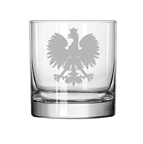 11 oz Rocks Whiskey Highball Glass Poland Polish Eagle