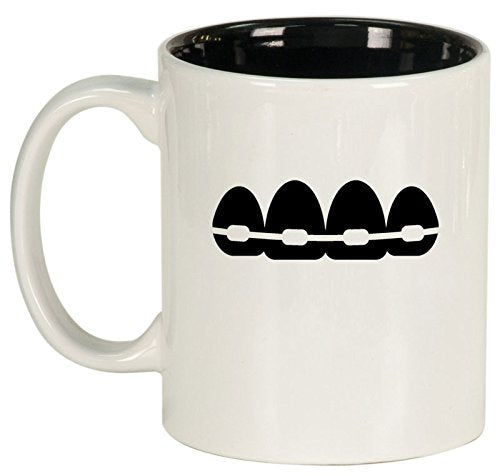Ceramic Coffee Tea Mug Cup Orthodontist Dentist (White)