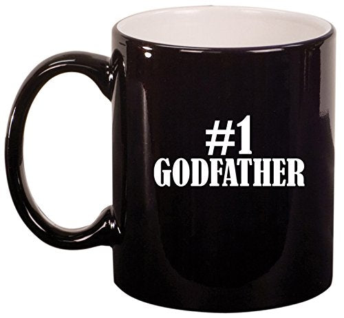 Ceramic Coffee Tea Mug Cup #1 Godfather (Black)