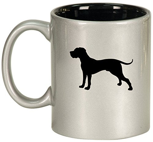 Ceramic Coffee Tea Mug Cup Great Dane (Silver)