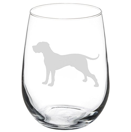 Wine Glass Goblet Great Dane (17 oz Stemless)