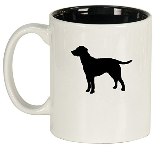 Ceramic Coffee Tea Mug Cup Lab Labrador Retriever (White)