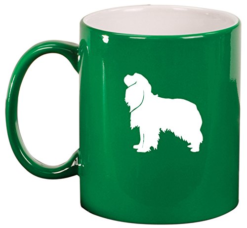 Ceramic Coffee Tea Mug Cup Cavalier King Charles Spaniel (Green)