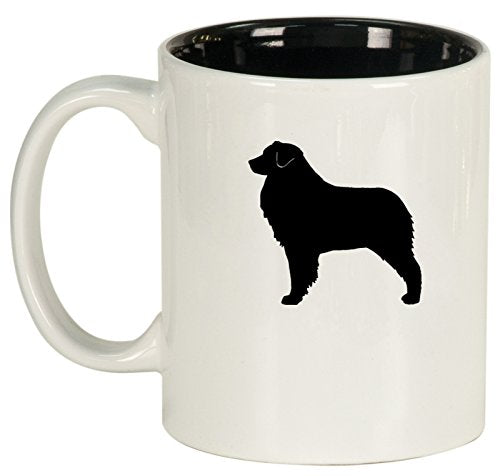 Ceramic Coffee Tea Mug Cup Australian Shepherd (White)