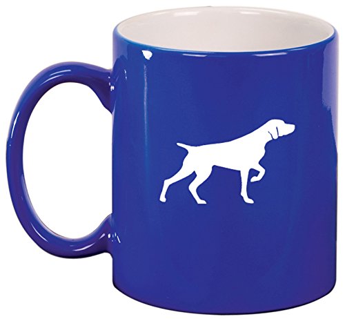 Ceramic Coffee Tea Mug Cup German Shorthaired Pointer (Blue)