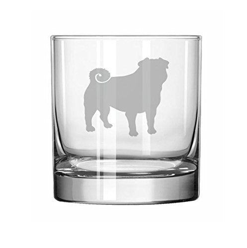 11 oz Rocks Whiskey Highball Glass Pug