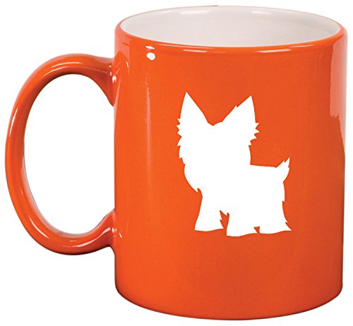 Ceramic Coffee Tea Mug Cup Yorkie (Orange)