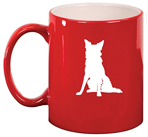 Ceramic Coffee Tea Mug Cup Border Collie (Red)