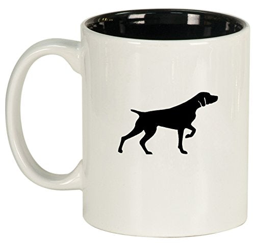 Ceramic Coffee Tea Mug Cup German Shorthaired Pointer (White)