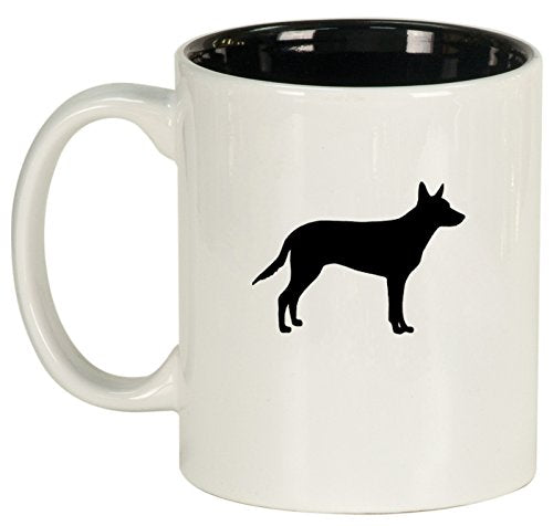 Ceramic Coffee Tea Mug Cup Australian Kelpie (White)