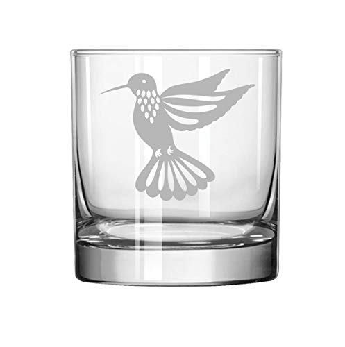 11 oz Rocks Whiskey Highball Glass Hummingbird