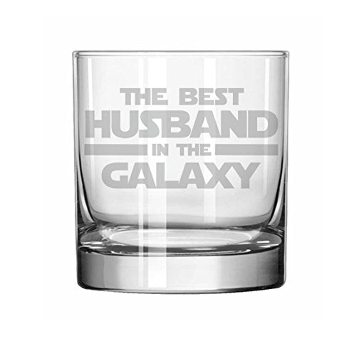 11 oz Rocks Whiskey Highball Glass Best Husband In The Galaxy