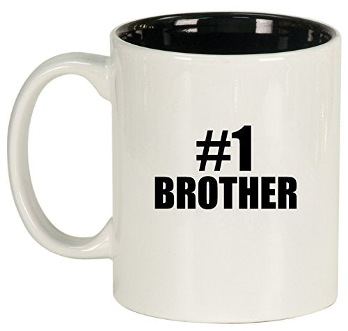 Ceramic Coffee Tea Mug #1 Brother (White)