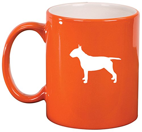 Ceramic Coffee Tea Mug Cup Bull Terrier (Orange)