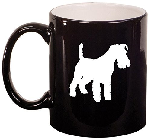 Ceramic Coffee Tea Mug Cup Miniature Schnauzer (Black)