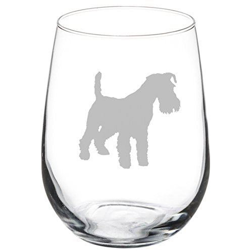 Wine Glass Goblet Miniature Schnauzer (17 oz Stemless)