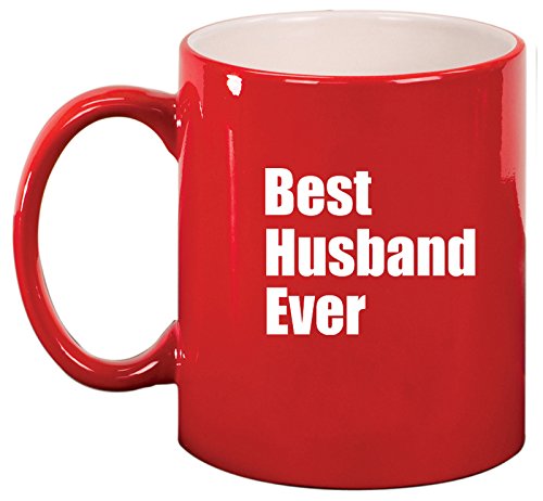 Ceramic Coffee Tea Mug Cup Best Husband Ever (Red)