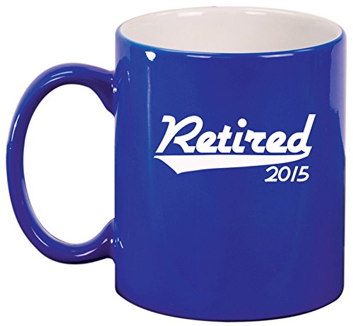 Ceramic Coffee Tea Mug Cup Retired 2015 (Blue)