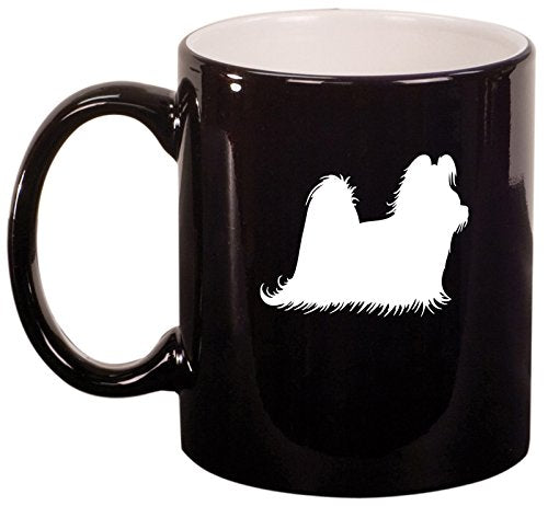Ceramic Coffee Tea Mug Cup Shih Tzu (Black)