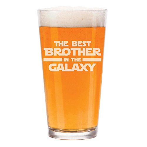 16 oz Beer Pint Glass Best Brother In The Galaxy